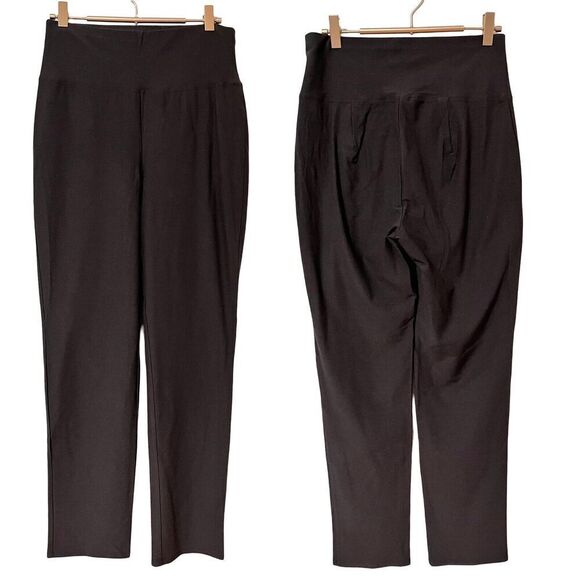 Eileen Fisher High Waist Crepe Ankle Pants Size XS Brown Office LIGHT FLAWS - Picture 1 of 8